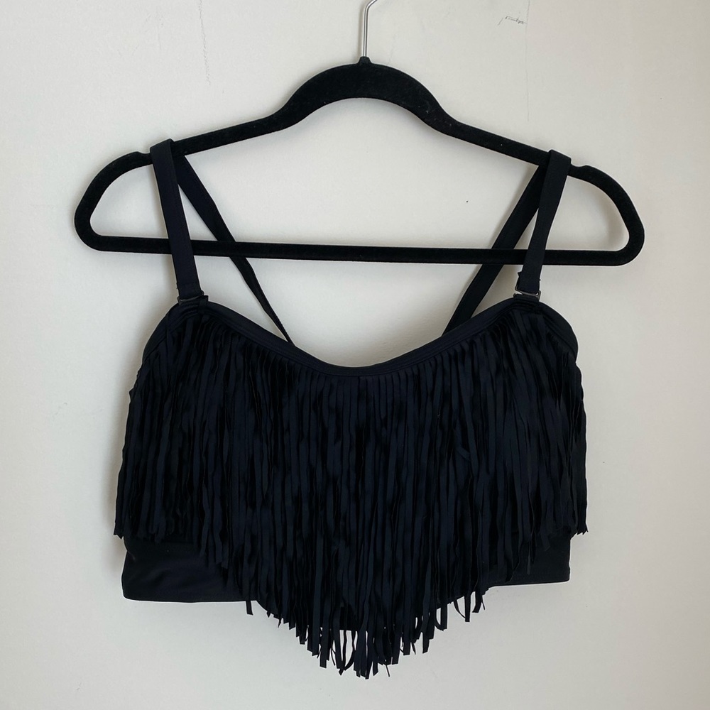 TORRID FRINGE BIKINI TOP